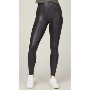 NWT New SPANX 2437 Faux Leather Leggings Black Sz XL‎ Soft Sexy Retail $98